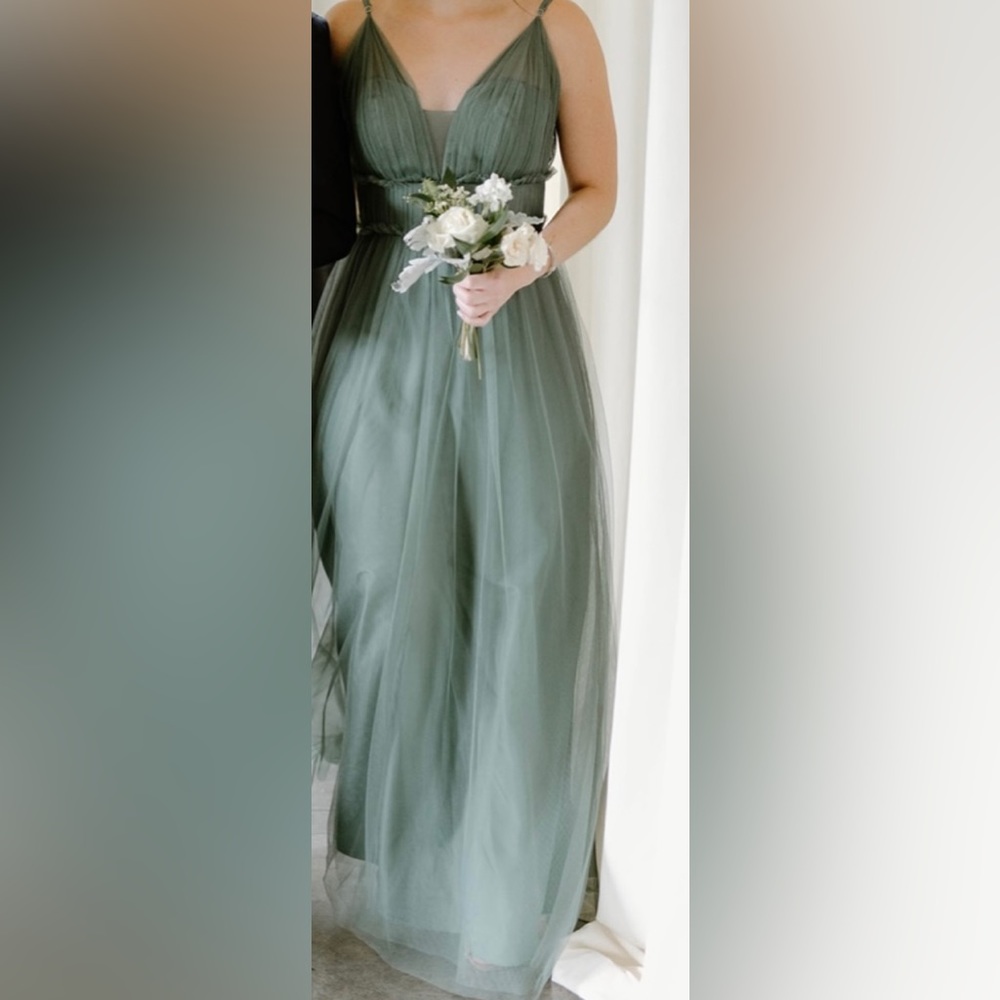 REVELRY ALMA TULLE DRESS ROSEMARY - Picture 3 of 10